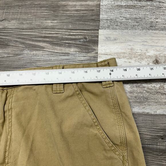Carhartt Rugged Flex Khaki Tan Mens 37x30 Relaxed Fit‎ Straight Canvas Work Pant - Picture 6 of 12